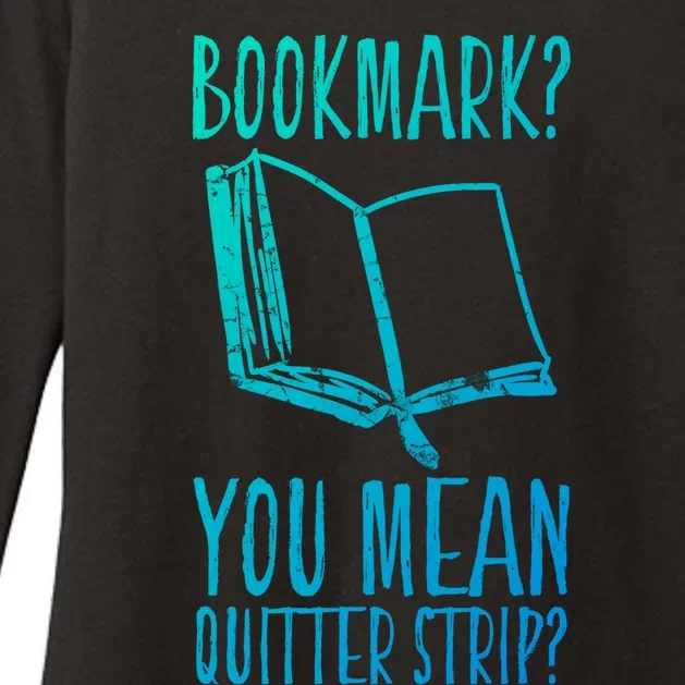 Unique Bookmark Perfect Book Nerd Cute Gift Womens CVC Long Sleeve Shirt