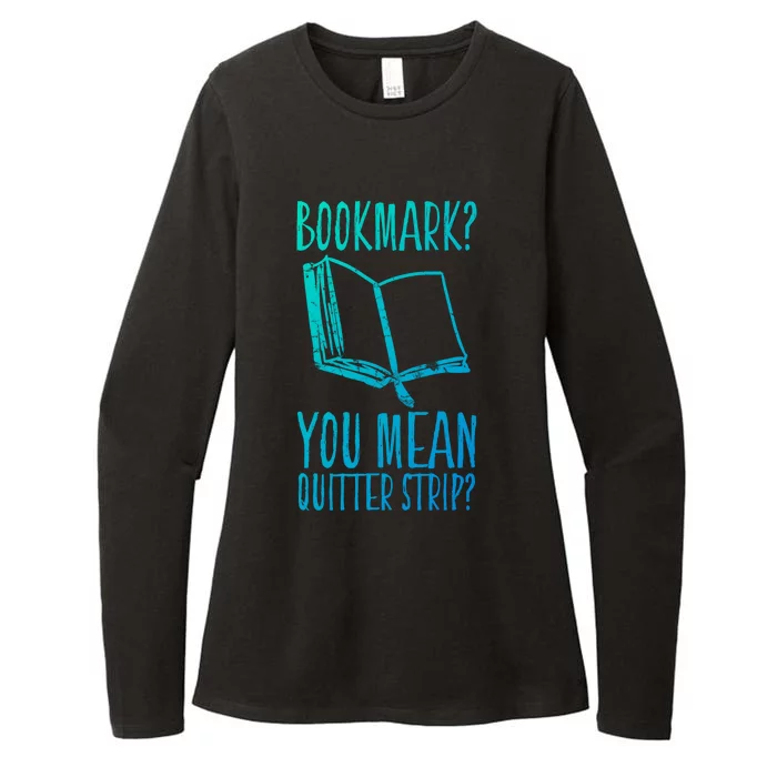 Unique Bookmark Perfect Book Nerd Cute Gift Womens CVC Long Sleeve Shirt