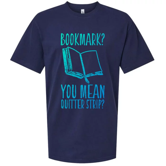 Unique Bookmark Perfect Book Nerd Cute Gift Sueded Cloud Jersey T-Shirt