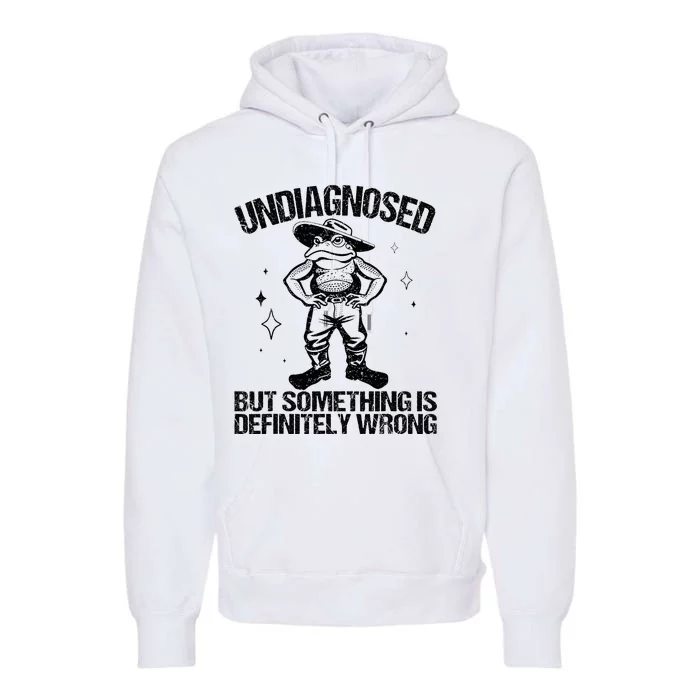 Undiagnosed But Something Is Definitely Wrong Cowboy Frog Premium Hoodie