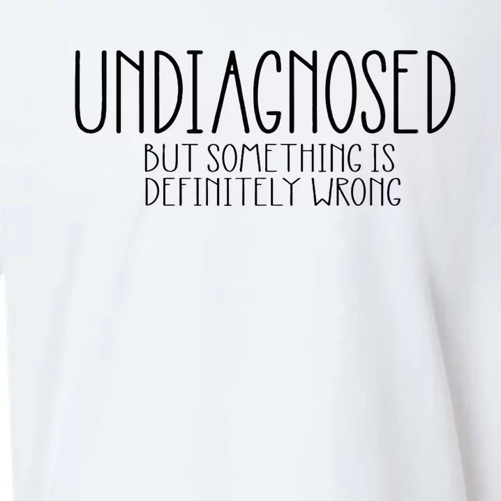 Undiagnosed But Something Is Definitely Wrong Adhd Sueded Cloud Jersey T-Shirt