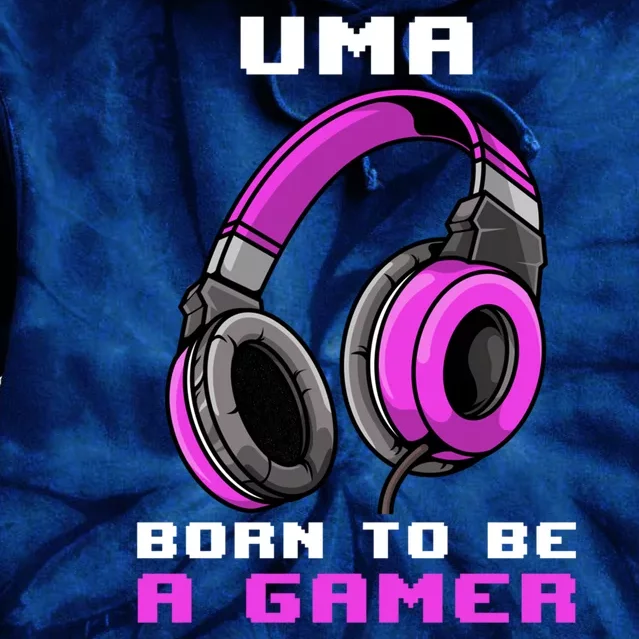 Uma Born To Be A Gamer Personalized Gift For Gamer Player Tie Dye Hoodie