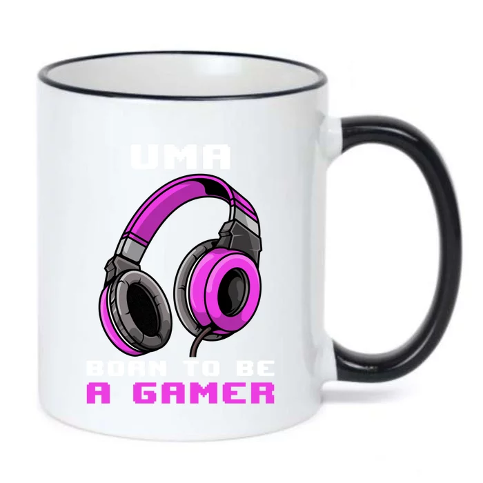 Uma Born To Be A Gamer Personalized Gift Black Color Changing Mug