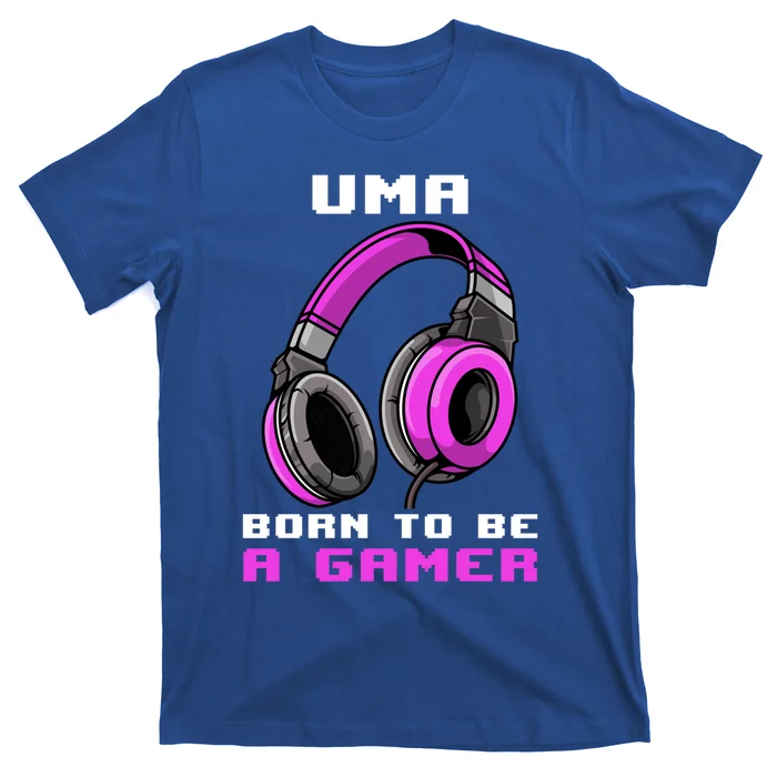 Uma Born To Be A Gamer Personalized Gift T-Shirt