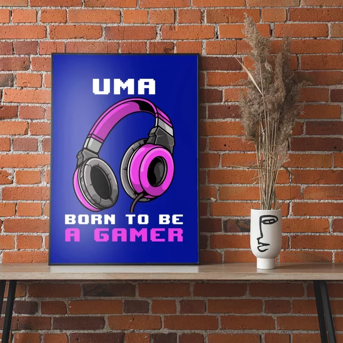 Uma Born To Be A Gamer Personalized Gift Poster