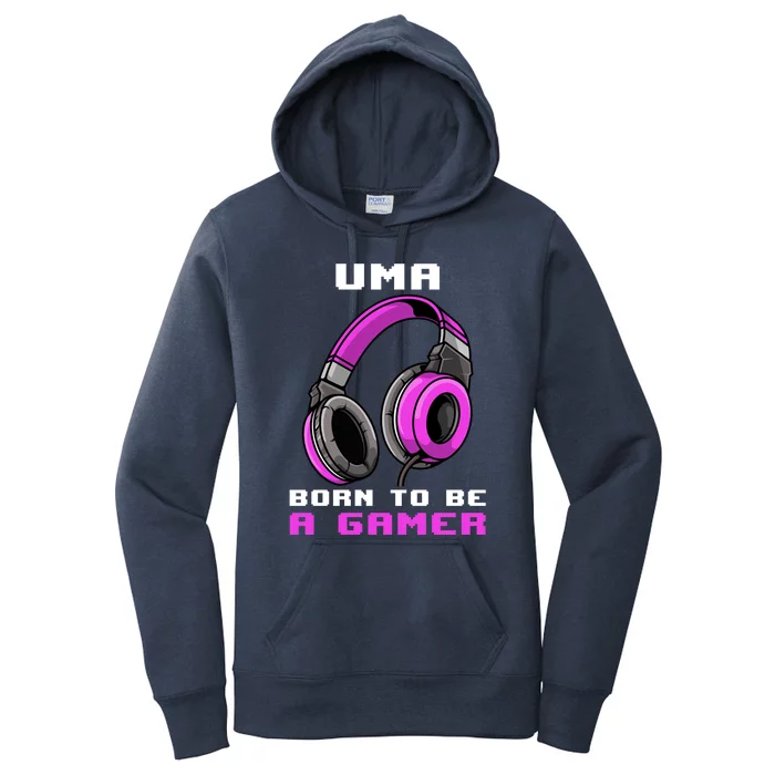 Uma Born To Be A Gamer Personalized Gift Women's Pullover Hoodie