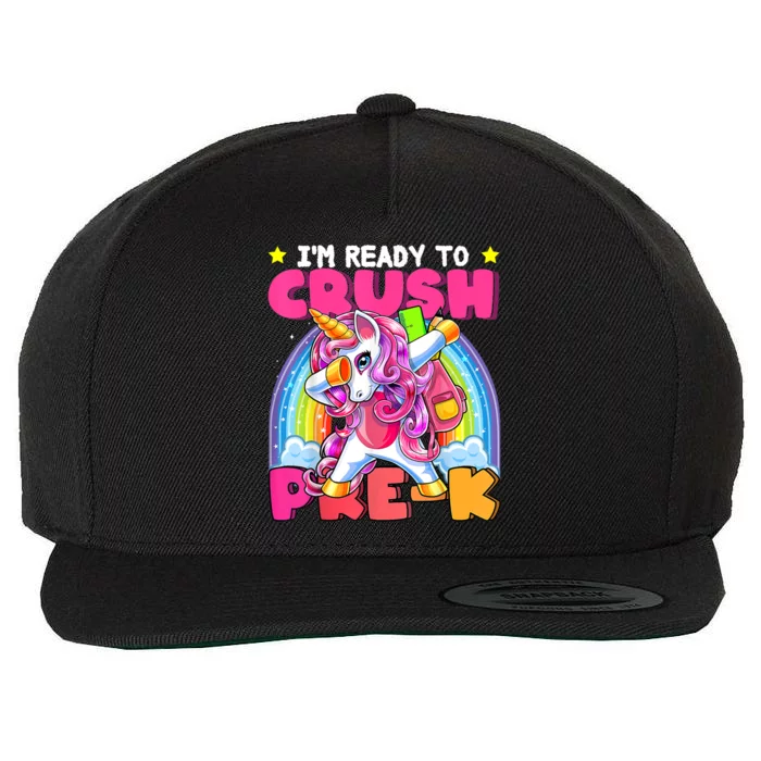 Unicorn Back To School Magical School Supplies Enchanting Classroom Decor Uni Wool Snapback Cap