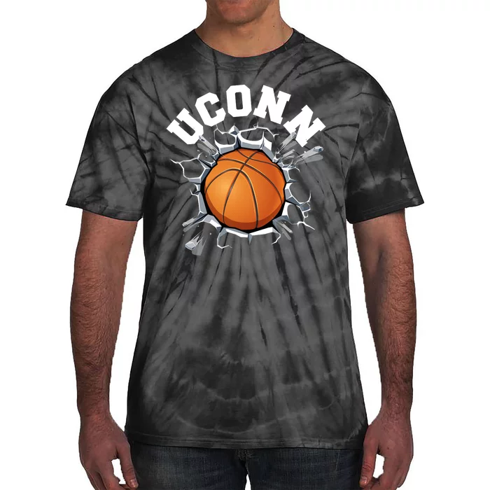 Uconn Basketball Tie-Dye T-Shirt