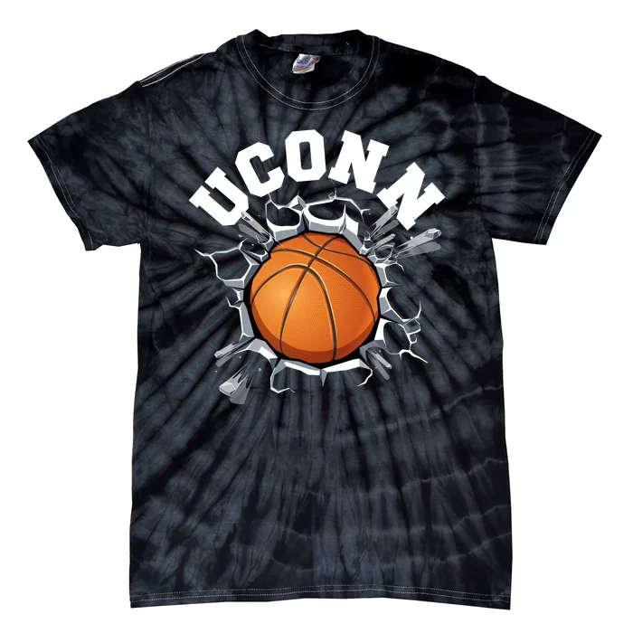 Uconn Basketball Tie-Dye T-Shirt