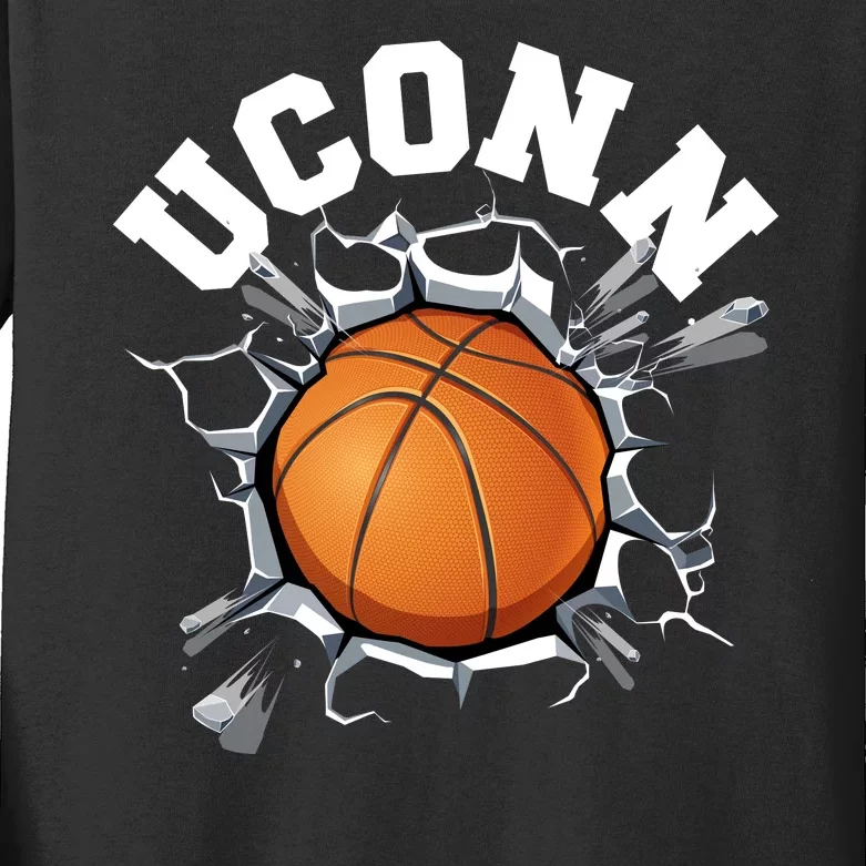 Uconn Basketball Kids Long Sleeve Shirt