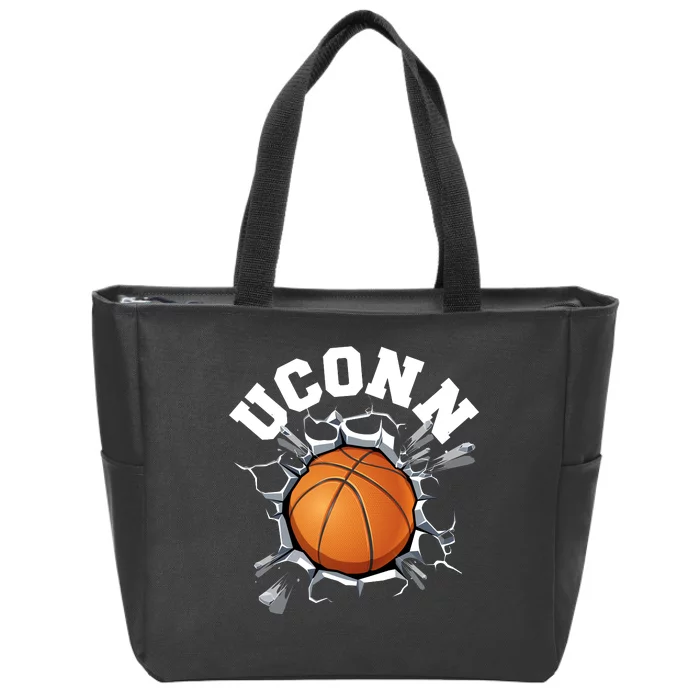 Uconn Basketball Zip Tote Bag