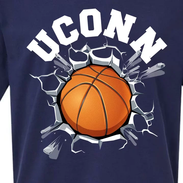 Uconn Basketball Sueded Cloud Jersey T-Shirt