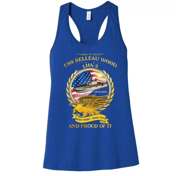 Uss Belleau Wood 19782005 Women's Racerback Tank