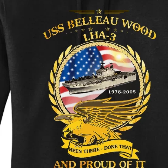 Uss Belleau Wood (Lha3) 19782005 Women's Pullover Hoodie