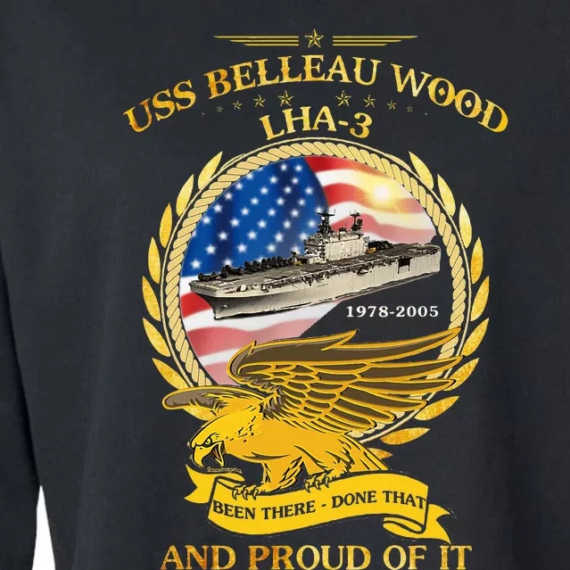 Uss Belleau Wood (Lha3) 19782005 Cropped Pullover Crew