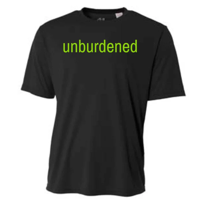 Unburdened By What Has Been Funny Lime Green Cooling Performance Crew T-Shirt