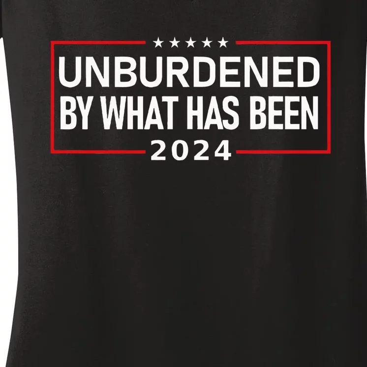 Unburdened By What Has Been 2024 Women's V-Neck T-Shirt