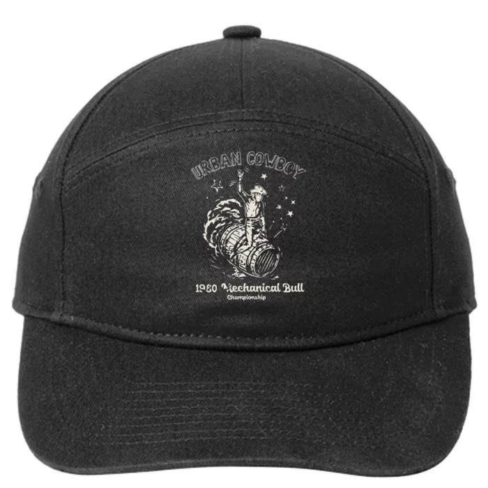 Urban Cowboy 1980S Mechanical Bull 7-Panel Snapback Hat