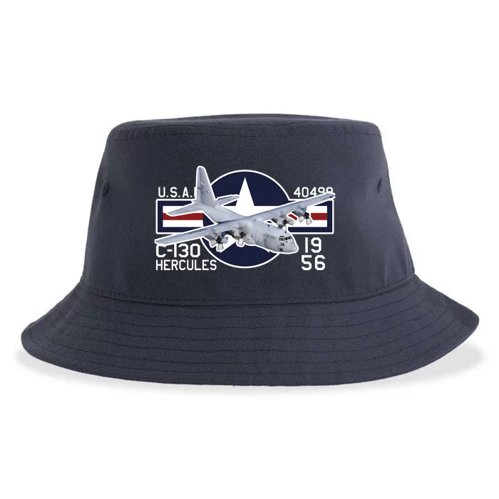 USAF C 130 Hercules Aircraft Sustainable Bucket Hat