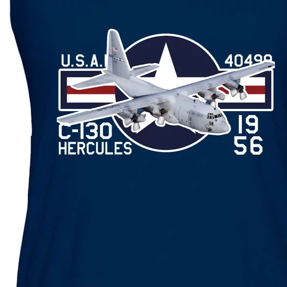 USAF C 130 Hercules Aircraft Ladies Essential Flowy Tank