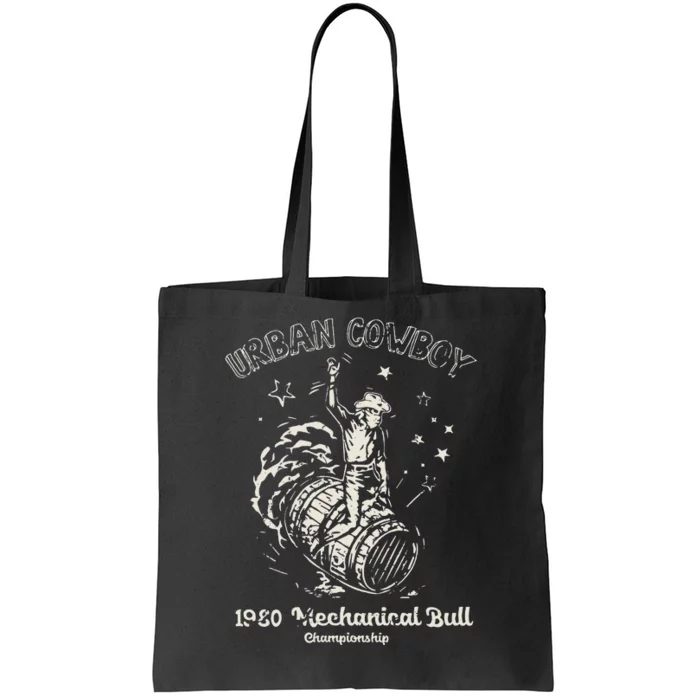 Urban Cowboy 1980S Mechanical Bull Tote Bag