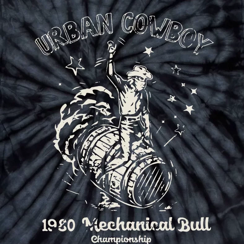 Urban Cowboy 1980S Mechanical Bull Tie-Dye T-Shirt