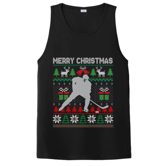 Ugly Christmas 2020 Hockey Player Santa Tree Xmas Costume Gift Performance Tank