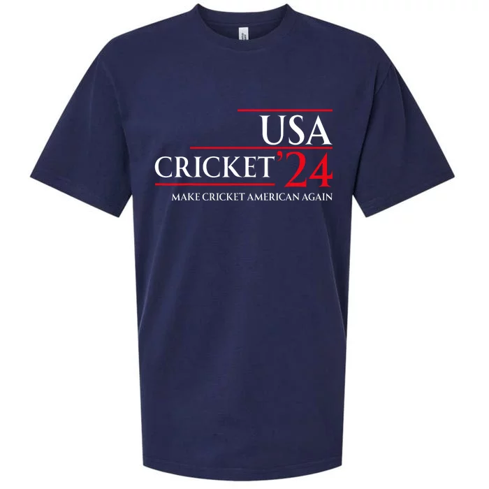 Usa Cricket 24 Make Cricket American Again Sueded Cloud Jersey T-Shirt