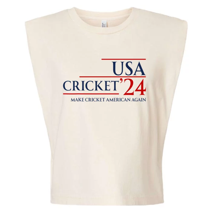 Usa Cricket 24 Make Cricket American Again Garment-Dyed Women's Muscle Tee