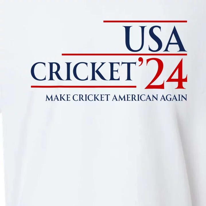 Usa Cricket 24 Make Cricket American Again Sueded Cloud Jersey T-Shirt