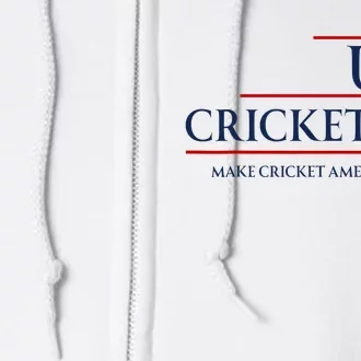 Usa Cricket 24 Make Cricket American Again Full Zip Hoodie