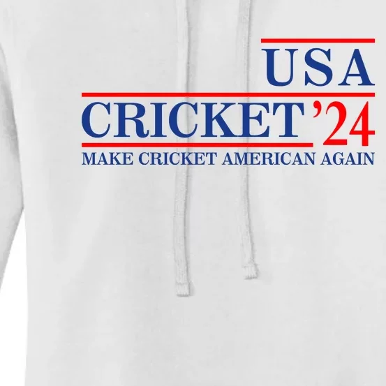 Usa Cricket 24 Make Cricket American Again Women's Pullover Hoodie