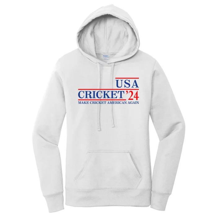 Usa Cricket 24 Make Cricket American Again Women's Pullover Hoodie