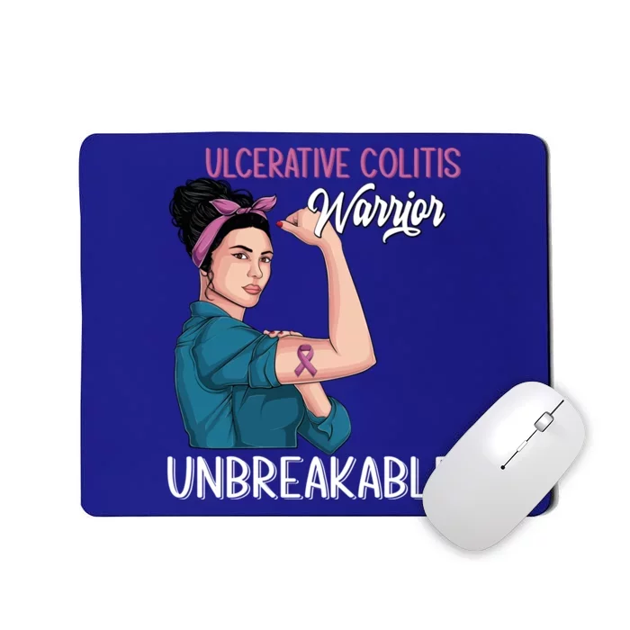 Ulcerative Colitis Awareness Warrior Unbreakable Meaningful Gift Mousepad