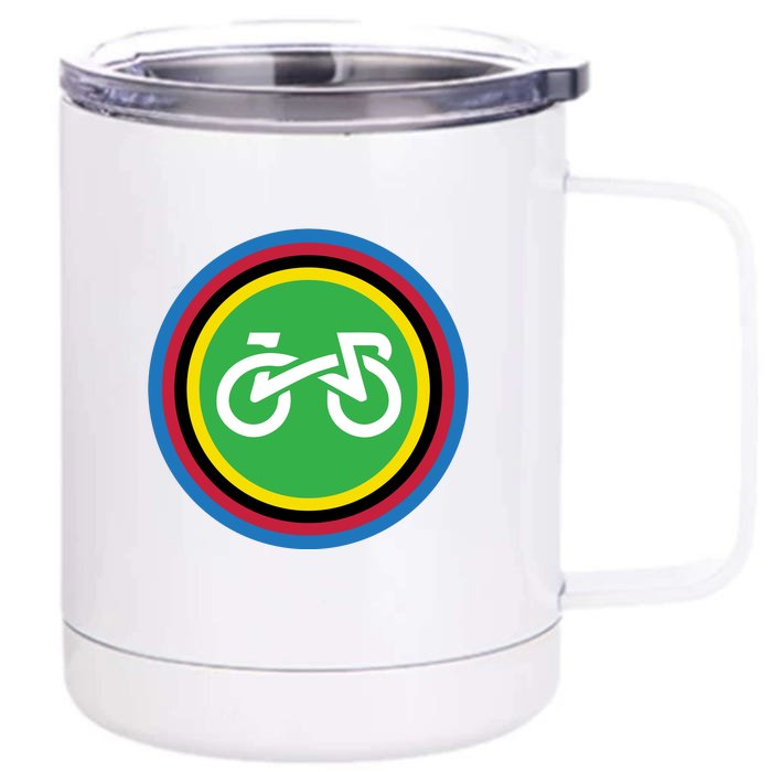 Uci Cycling Addict Front & Back 12oz Stainless Steel Tumbler Cup