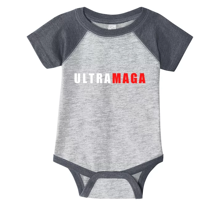 Ultra MAGA Conservative Anti Biden Infant Baby Jersey Bodysuit