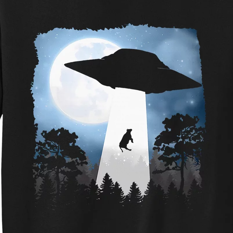 Ufo Cow Abduction Funny Sci Fi Alien Space Tall Sweatshirt