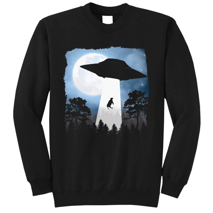 Ufo Cow Abduction Funny Sci Fi Alien Space Tall Sweatshirt