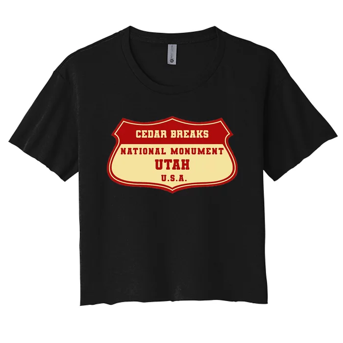 Utah Cedar Breaks National Monument Women's Crop Top Tee