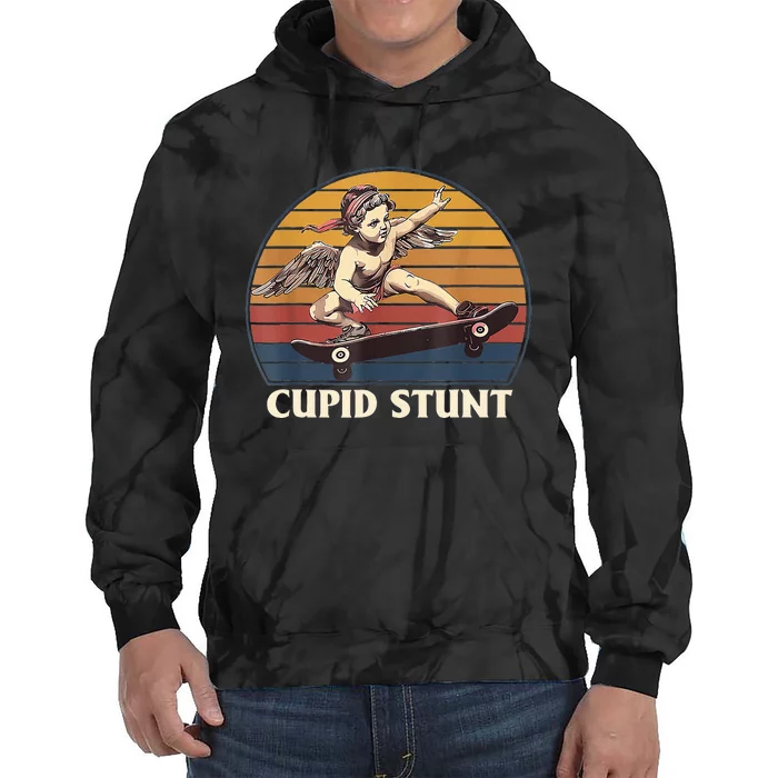 Unhinged Cringe Cupid Stunt Tie Dye Hoodie