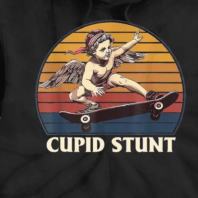 Unhinged Cringe Cupid Stunt Tie Dye Hoodie