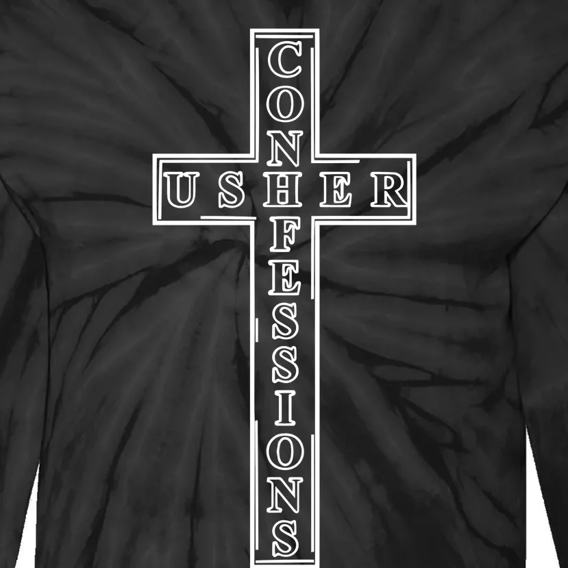 Usher Confessions Cross Tie-Dye Long Sleeve Shirt