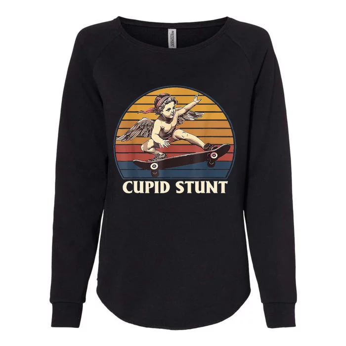 Unhinged Cringe Cupid Stunt Womens California Wash Sweatshirt