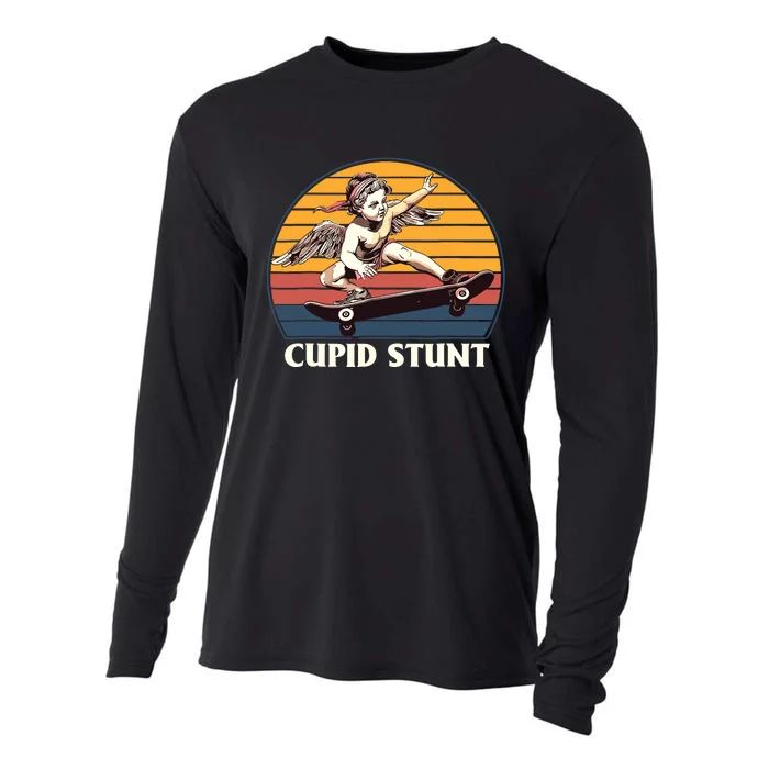 Unhinged Cringe Cupid Stunt Cooling Performance Long Sleeve Crew