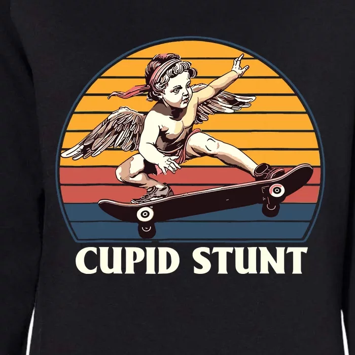 Unhinged Cringe Cupid Stunt Womens California Wash Sweatshirt