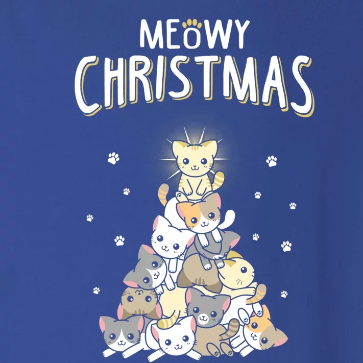 Ugly Cat Christmas Meow Christmas Gift Toddler Long Sleeve Shirt