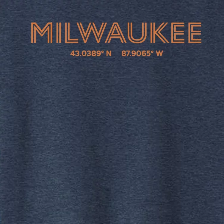 USA City Coordinates US Milwaukee Women's Crop Top Tee