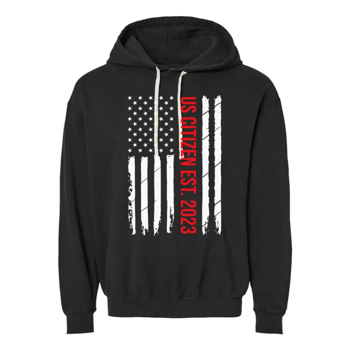 US Citizenship Decoration American New USA Citizen Garment-Dyed Fleece Hoodie