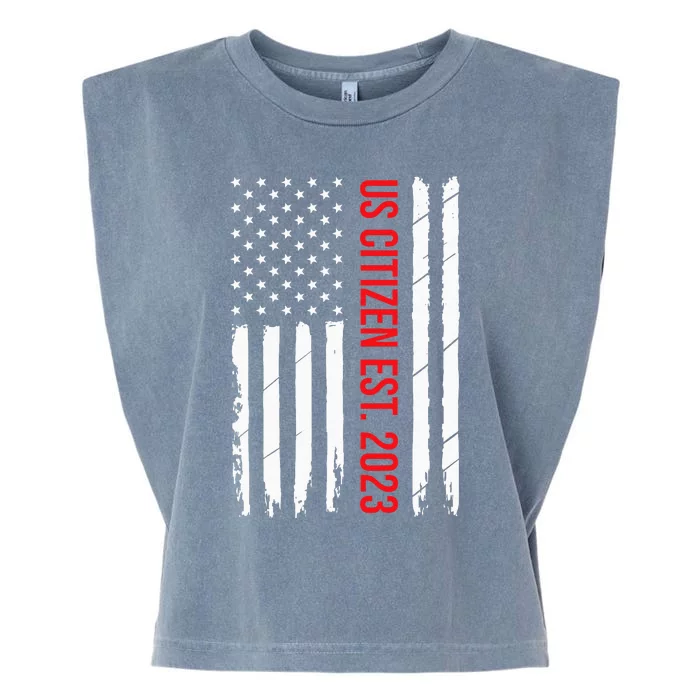 US Citizenship Decoration American New USA Citizen Garment-Dyed Women's Muscle Tee