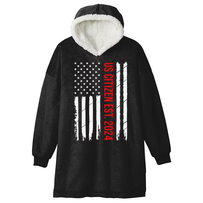 Us Citizenship Decoration American New Usa Citizen Hooded Wearable Blanket